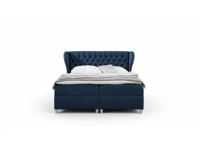 Luxe boxspringbed slaapkamer bed gestoffeerd modern 160x200cm hout