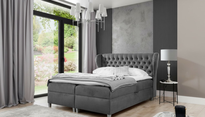 Luxe Design Boxspringbed Slaapkamer Gestoffeerd Bed Modern Meubelen Chesterfield