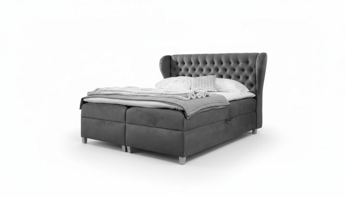Luxe Design Boxspringbed Slaapkamer Gestoffeerd Bed Modern Meubelen Chesterfield