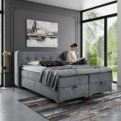 Boxspringbed 160x200cm gestoffeerde meubels Luxe bed Slaapkamerstijl Modern
