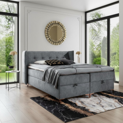 Boxspringbed 160x200cm gestoffeerde meubels Luxe bed Slaapkamerstijl Modern