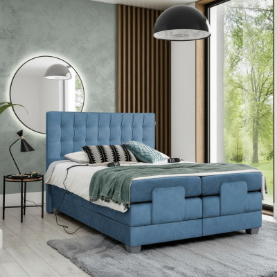 Blau Bed Slaapkamer Tweepersoonsbed Inrichting Boxspring Modern Inrichting