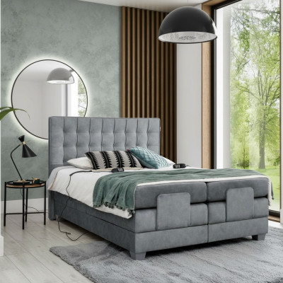 Moderne grijze tweepersoonsbed 160x200cm slaapkamer ontwerp modern interieur