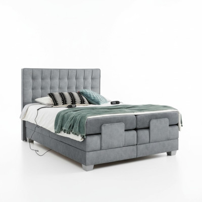 Moderne grijze tweepersoonsbed 160x200cm slaapkamer ontwerp modern interieur