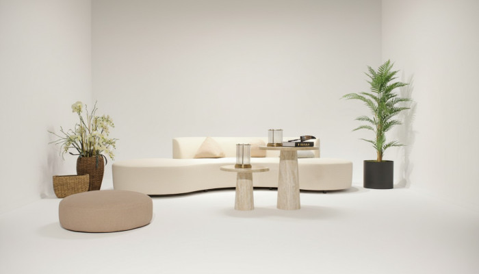 Woonkamer set Bank Vierzitter Bank Salontafel Voetenbank Textiel Meubels Woonkamerset Bank Vierzitterbank Salontafel Voetenbank Stoffering Meubels