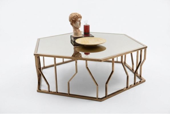 Modern salontafel ontwerp inrichting design meubels glazen tafel woonkamer