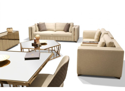 Woonkamerset Bankstel Tweezitter Modern Bankstel Driezitter Beklede meubels Salontafel  Woonkamerset Bankstel Tweezitter Modern Bankstel Driezitter Beklede meubels Salontafel