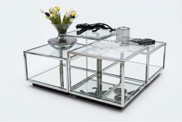 Moderne glazen salontafel woonkamer meubels nieuw design inrichting