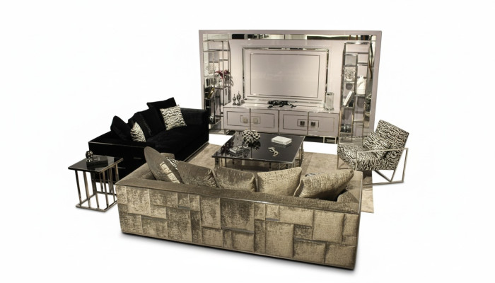 Modern woonkamerset bankstel meubels design wandmeubel salontafel compleet.
