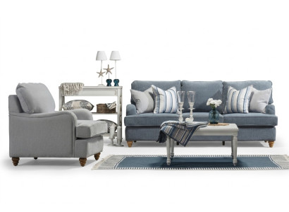 Sofaset 2-delig Woonkamer Inrichting Driepersoons Bank Luxe Fauteuil Nieuw