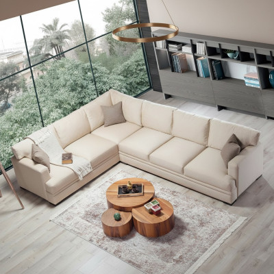 Hoekbank woonkamer design meubels luxe bank L-vorm modern interieur