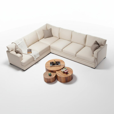 Hoekbank woonkamer design meubels luxe bank L-vorm modern interieur