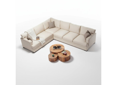 Hoekbank woonkamer design meubels luxe bank L-vorm modern interieur