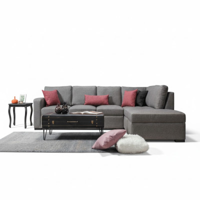 Woonkamer gestoffeerde meubels Luxe hoekbank L-vorm Modern design Bank Bank
