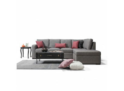 Woonkamer gestoffeerde meubels Luxe hoekbank L-vorm Modern design Bank Bank