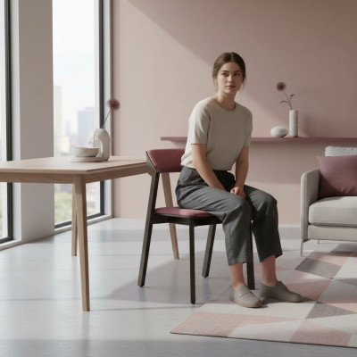 Bruine Stoel Modern Eetkamer Luxe Meubel Ontwerp Gestoffeerde Meubels Nieuw