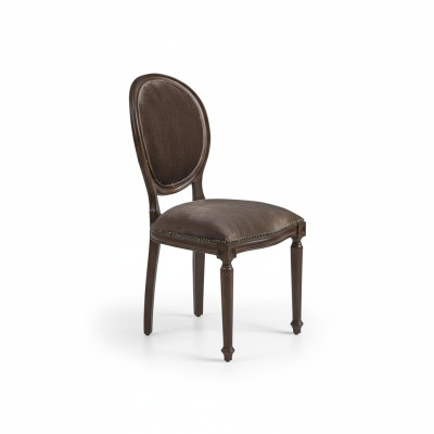 Designer luxe klassieke eetkamerstoel stoelen zitting gestoffeerde zitting hout
