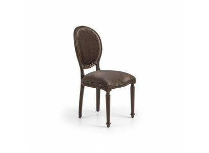 Designer luxe klassieke eetkamerstoel stoelen zitting gestoffeerde zitting hout