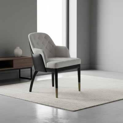 Stoel met armleuningen Designer luxe meubels Eetkamer Nieuwe inrichting