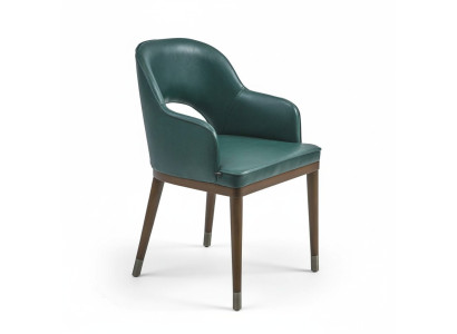 Luxe stoel met armleuningen, ontwerper eetkamer, nieuw, modern meubilair, gestoffeerde zitting