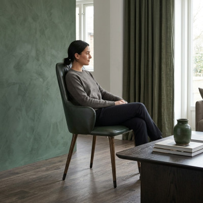 Stoel met armleuningen Moderne Luxe Designer Armleuning stoel Gestoffeerde zitting