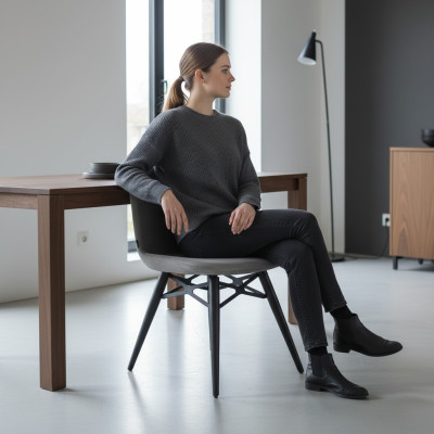 Ontwerper Modern Grijs Stoel Meubels Inrichting Luxe Nieuw Eetkamer
