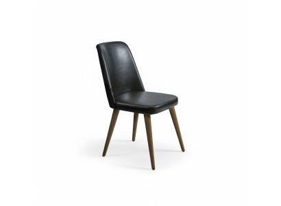 Luxe inrichting Nieuwe stoel bekleding Zwart meubels Ontwerpstoelestiek Eetkamer