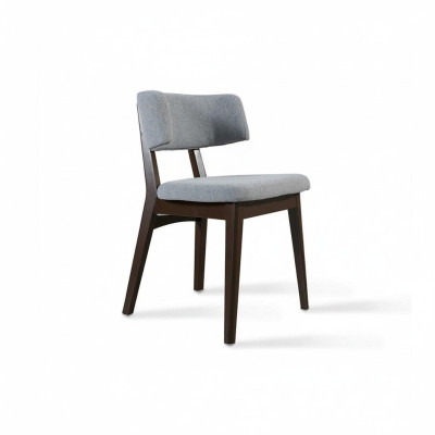 Moderne houten stoel grijs eetkamerstoel ontwerp Nieuw ontwerper inrichting