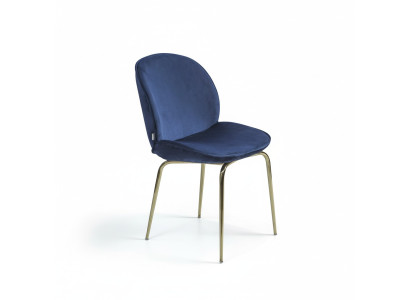 Blauwe eetkamer design stoel inrichting luxe stoelen nieuwe meubels.