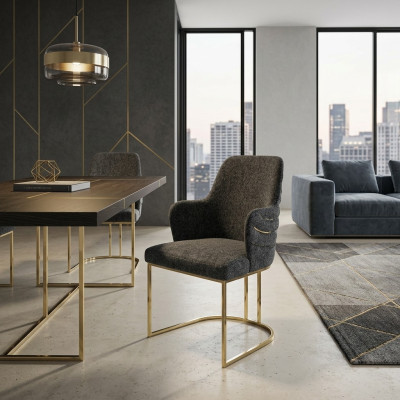 Armstoelleunstoel Luxe stoel met armleuningen Designer Modern Interieur Nieuw