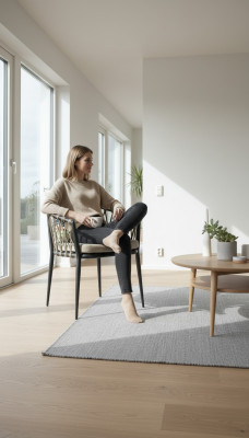 Ontwerpersfauteuil Luxe ontwerpersstoel met armleuningen Nieuw meubilair.