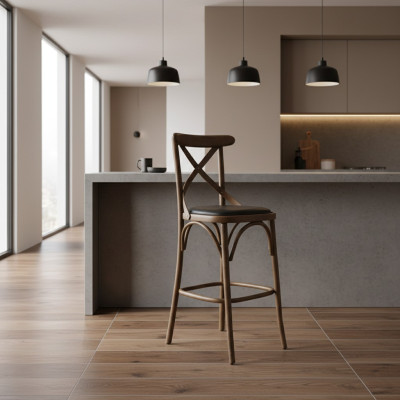 Ontwerper Barkruk Moderne Houten Stoel Meubels Eetkamerstoel Inrichting