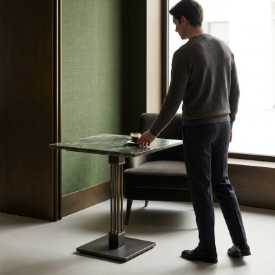 Eetkamer eettafel marmer tafel luxe modern meubel design inrichting