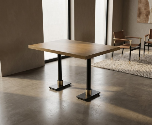 Bruine eettafel eetkamer inrichting Modern tafel ontwerp meubels