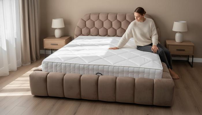 Ontwerperbed Slaapkamerbedden Textiel Hotel Luxe Bekleding Luxe