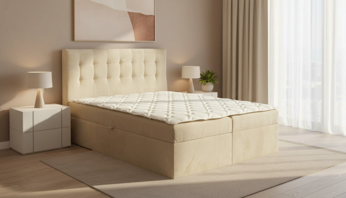 Bed slaapkamer Bedden 180x200 Gestoffeerd bed Ontwerp Dubbel Hotel Meubilair