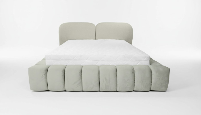 Luxe bedframe 180x200 cm Kleur Grijs Hoofdeinde Bedden Slaapkamermeubilair