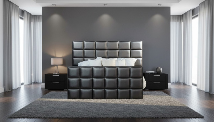 Slaapkamer bedden Kunstleer Luxe Bed Boxspringbed 180 x 200 cm