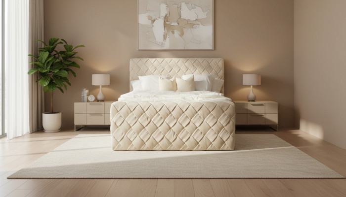 Luxe Bedden Moderne Bedframe 180x200 cm Ontwerp Slaapkamer Meubels Hoofdeinde