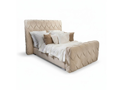 Luxe slaapkamermeubels Bedden Modern Bedframe 140x200 cm Ontwerp Hoofdbord
