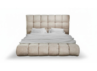 Luxe pluchen bed in grote handige slaapkamer designer bed Nieuw Binnenruimte