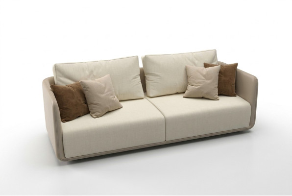 Bankstel 3-zits meubelstof driepersoonsbank luxe woonkamer 235cm textiel