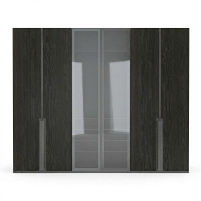 Kledingkast Kast Slaapkamer Kasten Zwart Modern Hout Nieuw
