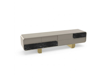 TV-standaard RTV Lowboard Klassiek Grijs Hout Modern Woonkamer Nieuw