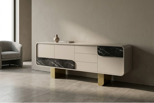 Ontwerper dressoir Spiegel ontwerp meubels console houten commode