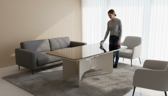 Moderne Luxe Tafel Grijs Tafels Eettafel Ontwerp Eetkamer Nieuw