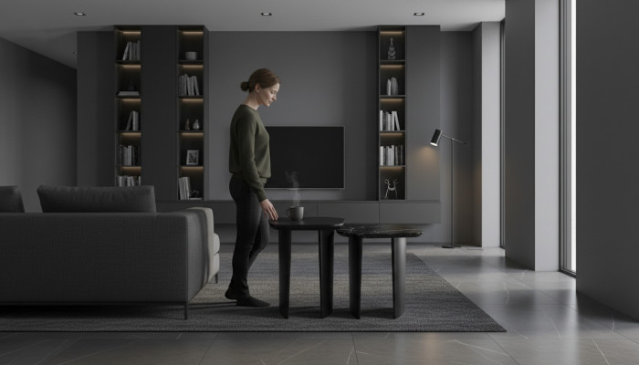 Bijzettafel Luxe Tafel Ontwerp Bijzettafels Woonkamer Zwart Nieuwigheid