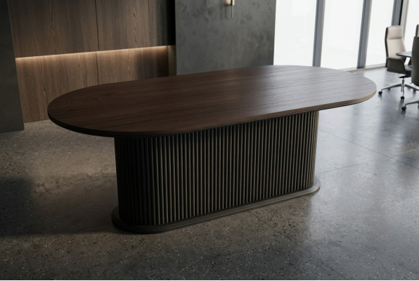 Ontwerper tafel Eettafel Ovaal tafels van hout Modern meubilair Nieuw