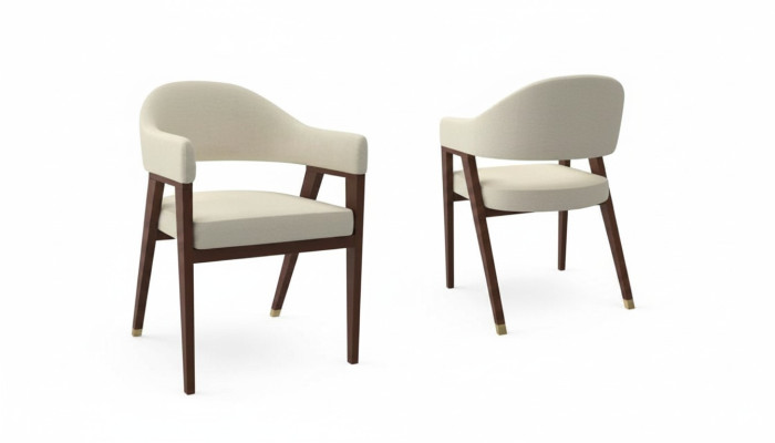 Ontwerpstoelen Bekledingshotelstoel Stof Houten meubels in de eetkamer vernieuwen.
