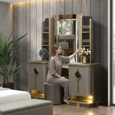 Stijlvolle kaptafel met spiegel Perfect meubilair in de slaapkamer nieuw